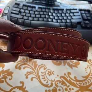Dooney & Bourke Brown Leather Guitar Strap